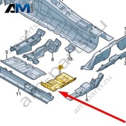 Удлинитель Audi A6 (C8) 2019-2024 4K0803758A
