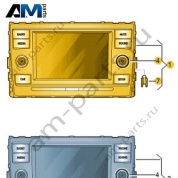 Панель управления и индикации с сенсорным экраном, голосовым устройством и слотом для карт SD Volkswagen Jetta VII 2020-2024 17A035867