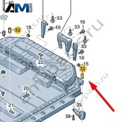 Втулка Audi Q8 e-tron 2024-2024/Audi e-tron 2019-2023 4KE803915A