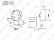 Натяжитель приводного ремня PT3217 (LYNXauto) для автомобилей MB