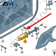 Накладка Audi Q8 e-tron 2024-2024/Audi e-tron 2019-2023 4KE837267