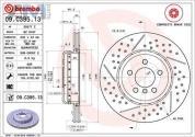 Перфорированные задние тормозные диски 345X24 (09.C395.13) Brembo на BMW 3 Серии 2012-2015 M (325-340)