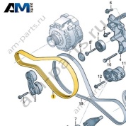 Поликлиновый ремень VAG 057903137AA