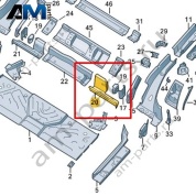 Траверса Volkswagen id3 2020-2024 1EA803345