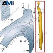 Замыкающая панель Volkswagen T-Roc Cabrio 2020-2024 2GC821111A