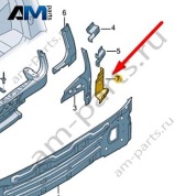 Замыкающая панель Audi Q7 (4M) 2016-2024 4M0809168A