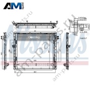 Радиатор кондиционера NISSENS 940394 для Mercedes GLS X166
