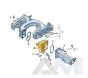 Корпус дросселя (на коллектор) 059129593AS Audi A8 (D4) 2010-2017 3.0TDI