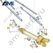 Трапеция с электромотором 5HG955023 на Volkswagen Golf 8 2019-2026