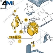 Масляный насос с встроенным вакуумным насосом VAG 059115103BE