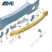 Задняя часть задней панели VAG 3GJ813309 Volkswagen 2025-2026