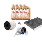 Комплект фильтров для ТО-1/3 Audi A1 (8X) 1.2TSI с маслом Shell 0W30