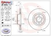 Передние тормозные диски BREMBO 09.9540.11 для Audi A6 (С6) 2004-2011
