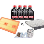 Набор ТО-2_4 для Шкода Октавия А7 1.4 TSI с бумажным фильтром и маслом Motul 5W30