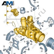 Выпускной коллектор с турбонагнетателем VAG 06K145721B