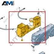 Накладка регулятора приточной вентиляции и отопителя VAG 1T1819045B