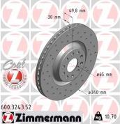 Передние тормозные диски ZIMMERMANN 600.3243.52 на Audi Q3 (F3)