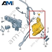 Замок двери Volkswagen id3 2020-2024 10A839015B