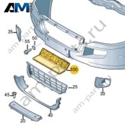 Панель номерного знака Volkswagen Crafter 2012-2016 2E1827313