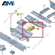 Кронштейн крепления сиденья Volkswagen id-Buzz 2023-2024 1N3802381