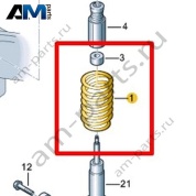 Пружина Volkswagen AMAROK 2017-2022 2H6411105