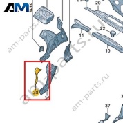 Стяжная лента Volkswagen id3 2020-2024 1EA806670