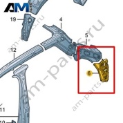 Усилитель стойки D Volkswagen T-Roc 2018-2024 2GA809360