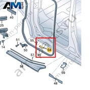 Пластина замка Volkswagen id-Buzz 2023-2024 1T3843647