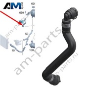 Шланг охлаждения от бачка Mercedes W223 AMG S63 (M177) A2235015902