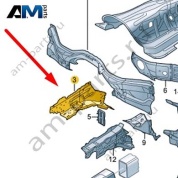 Лонжерон Audi A8 (D5) 2018-2024 4N0803092B