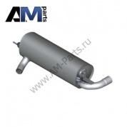 Задний глушитель 18308632572 на BMW F30 318i