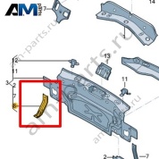 Кронштейн бампера Volkswagen Jetta VII 2020-2024 17A813746A