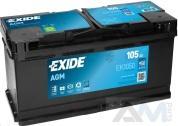 Аккумулятор (AGM) 105Ah/950A Audi A4 (B8) 2008-2012 EXIDE (EK1050)