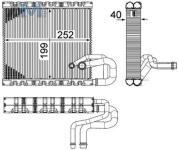 Испаритель кондиционер (MAHLE/KNECHT) AE106000P для Mb Sprinter (W906) 311CDI (150 л.с.)