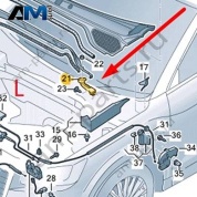 Уплотнитель Audi Q2 2017-2024 81A823721