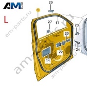 Дверь передняя левая (водительская) VAG 3GJ831055 Volkswagen 2025-2026