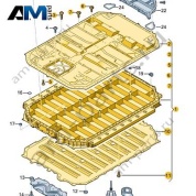 Нижняя часть корпуса АКБ Audi Q8 e-tron 2024-2024/Audi e-tron 2019-2023 4KE801967
