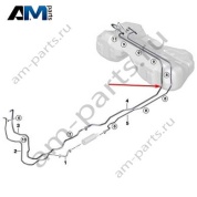 Обратный топливопровод к баку BMW X1 F48LCI 2019-2023 20d (B47D) 16127470991