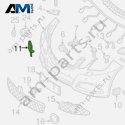 Заглушка буксировочного крюка переднего бампера A21288501267755 на Mercedes E-class W212