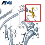 Усилитель стойки С Volkswagen Taigo 2022-2024 2G6809588