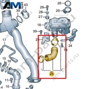 Напорный шланг VAG 057145737C