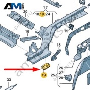 Консоль Audi Q8 e-tron 2024-2024/Audi e-tron 2019-2023 4KE813981