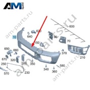 Передний бампер Mercedes G-class W465 AMG A46588549009999