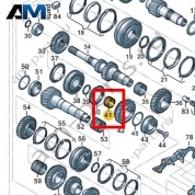 Игольчатый подшипник с внутренним кольцом VAG 0A5311132B