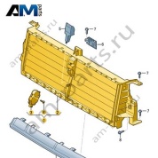Жалюзи радиатора Audi Q7 (4M) 2016-2024 4M0121223A