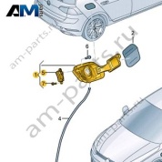 Чашка заливной горловины с приводом 5HG809857AGRU для Volkswagen Golf 8 2019-2026