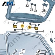 Петля крышки багажника 5GG827301 на Шкода Карок 2021-2026