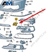 Вспененный наполнитель Audi A8 (D5) 2018-2024 4N0807688