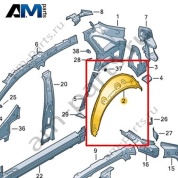 Подкрылок Volkswagen id4/id5 2021-2024 11A809411