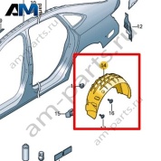 Подкрылок Volkswagen Jetta VII 2020-2024 17A810971A